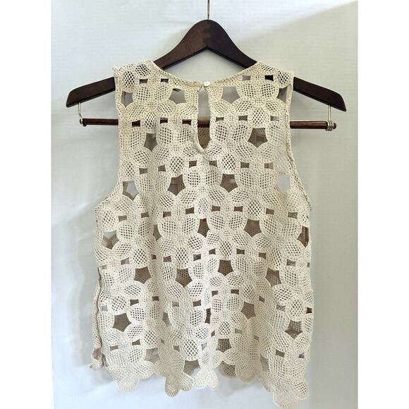 LOFT Crochet Floral Knit Tank Top – Women’s XXSP Petite - Picture 6 of 9